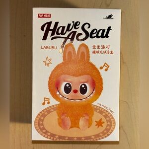 Pop Mart Labubu Have A Seat Orange Stuffed Animal